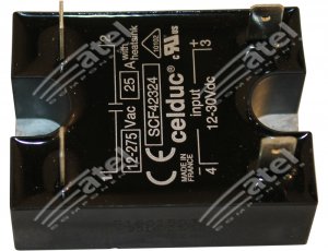 RELÉ STATICO 25A 230V INPUT 24V