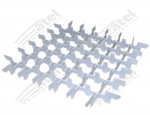 GRIGLIA SEPARAZIONE BICCHIERI 7X7       49 BICCHIERI D62MM                                                              IN PLASTICA